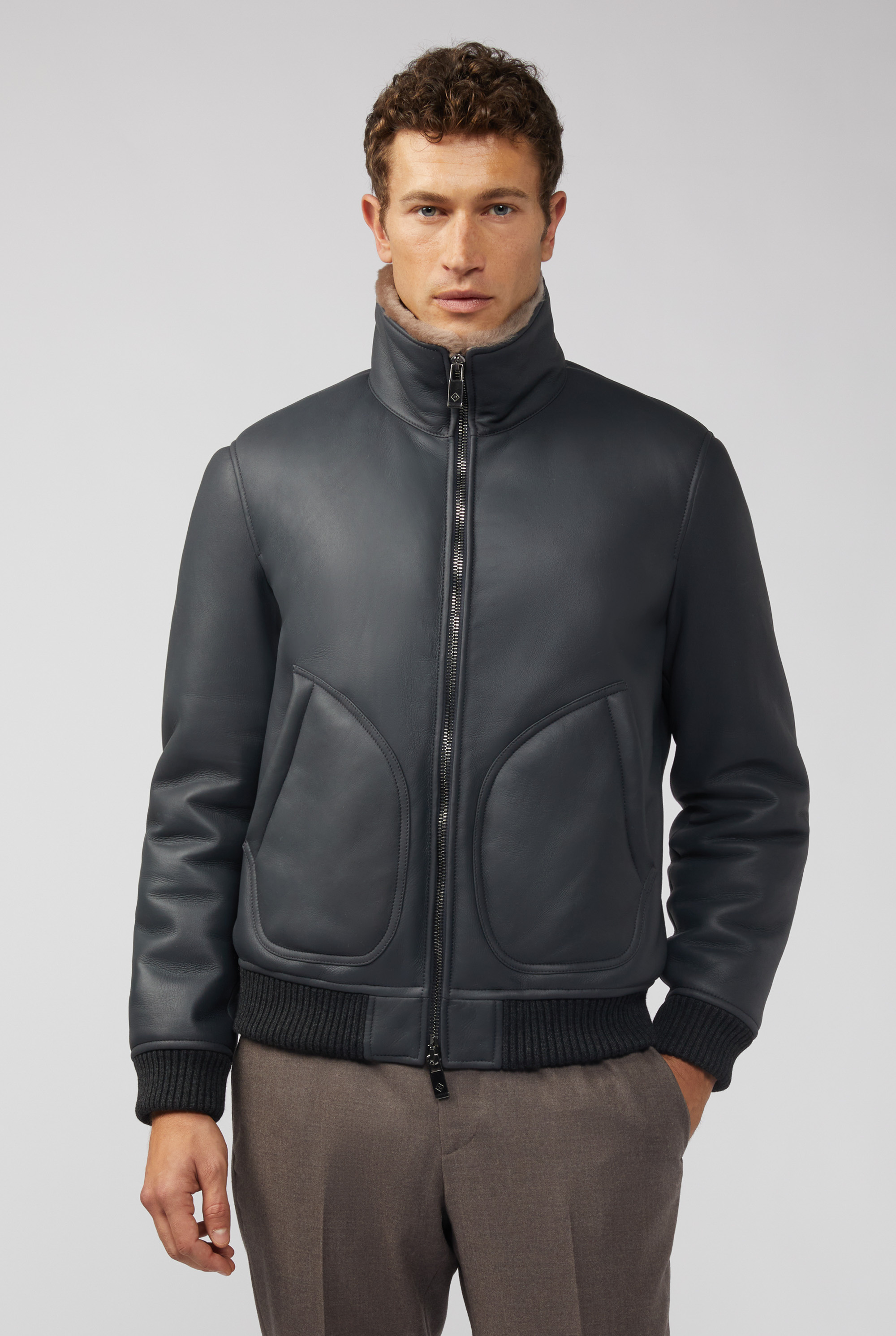 Shearling Bomber Jacket – The Helm Clothing