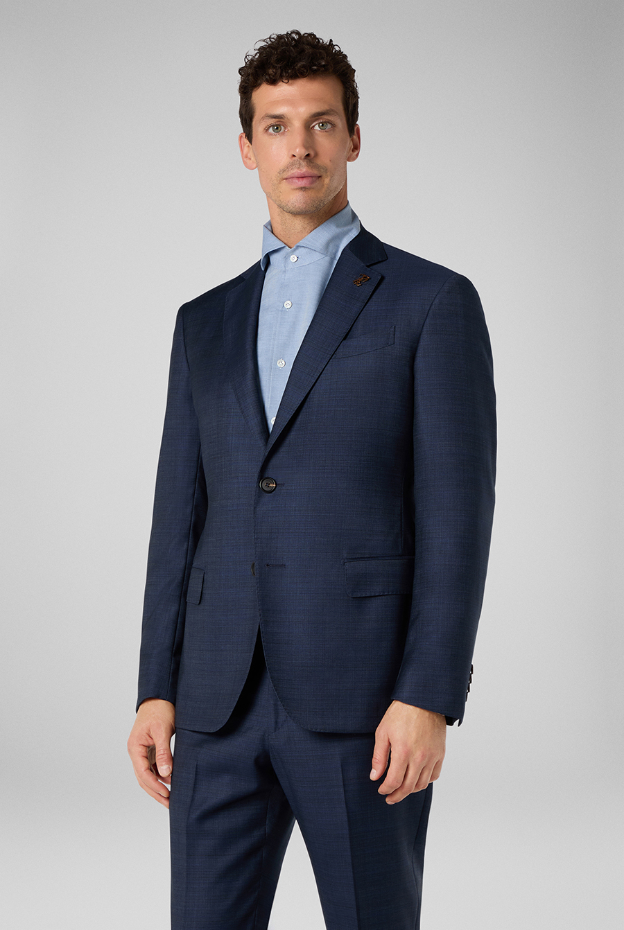 2 piece Vicenza suit in 130's wool BLUE NAVY Pal Zileri