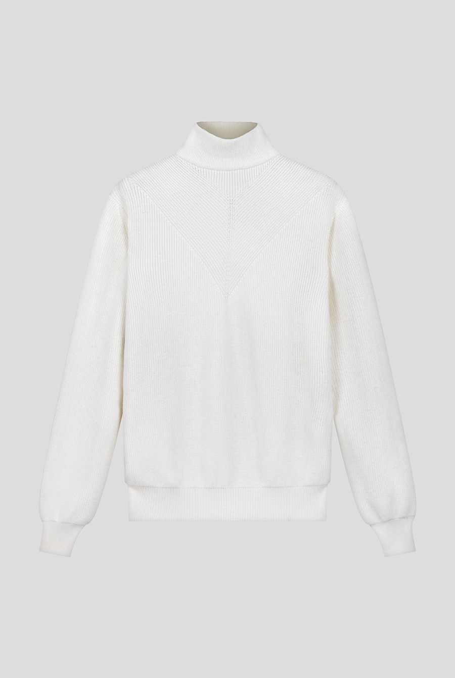 English rib wool sweater WHITE Pal Zileri | Shop Online