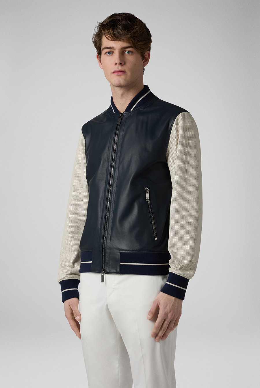 Pal zileri outlet leather jacket