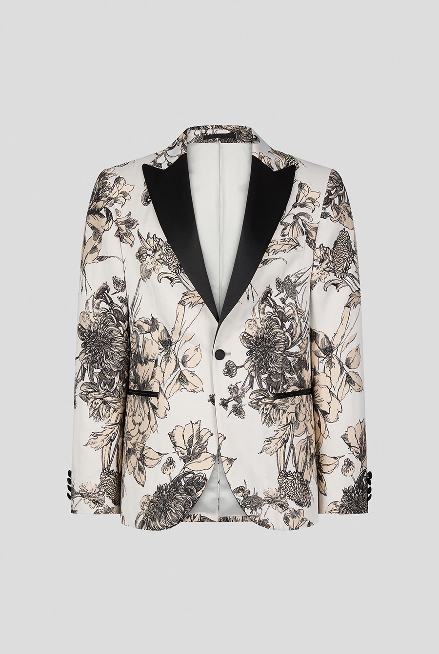 Floral tuxedo jacket womens best sale