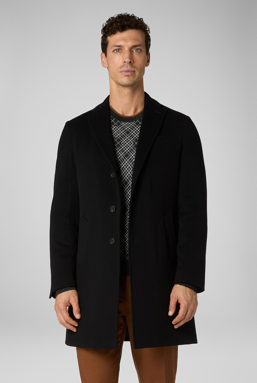 Wool and cashmere coat BLACK Pal Zileri | Shop Online