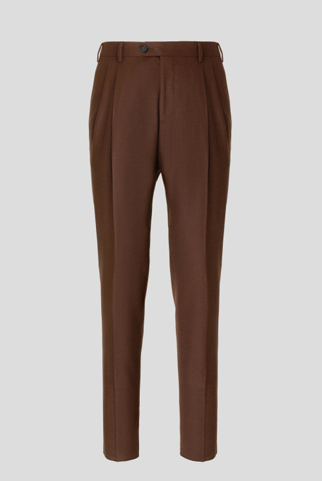 Double pleat trousers in stretch wool - Mid Season Sale | Pal Zileri shop online