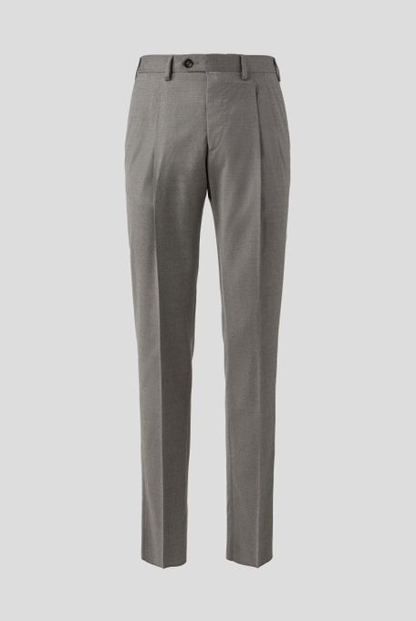 Double pleat trousers in wool - Formal trousers | Pal Zileri shop online
