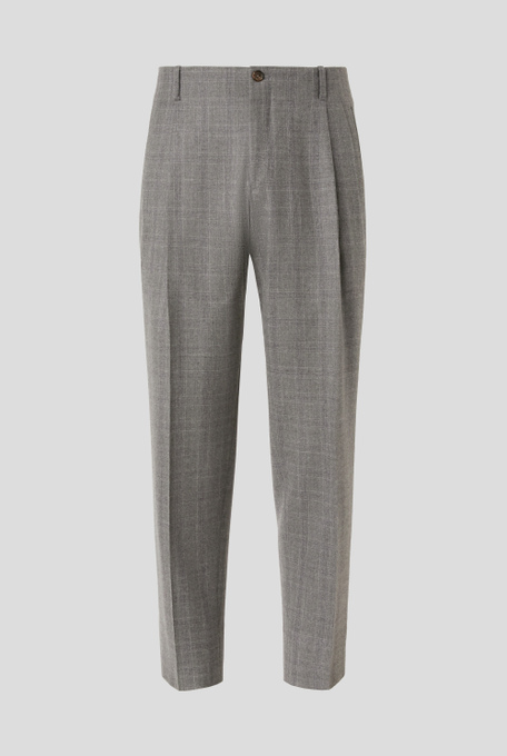 Double pleat trousers in wool and cashmere - Formal trousers | Pal Zileri shop online