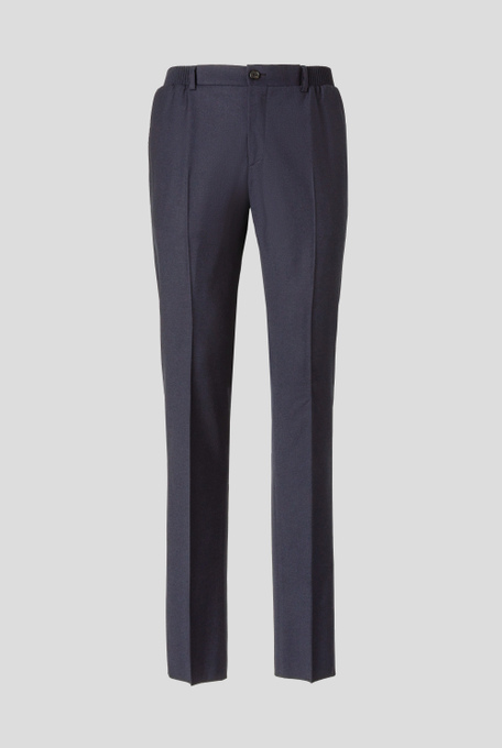 Flat front trousers in stretch wool - Trousers | Pal Zileri shop online