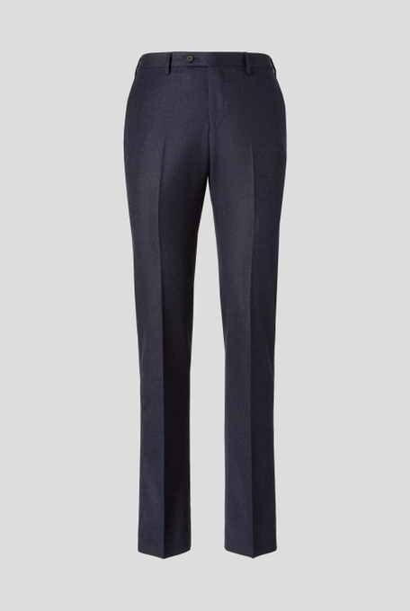 Flat front trousers in twill wool - Formal trousers | Pal Zileri shop online