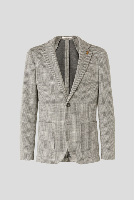 Brera blazer in jersey wool with Prince of Wales motif - Blazers | Pal Zileri shop online