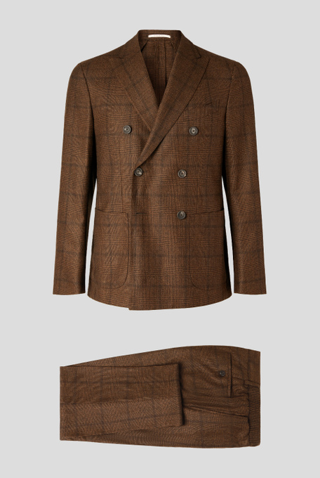 Brera double breasted suit with Prince of Wales motif - Sale Clothing | Pal Zileri shop online