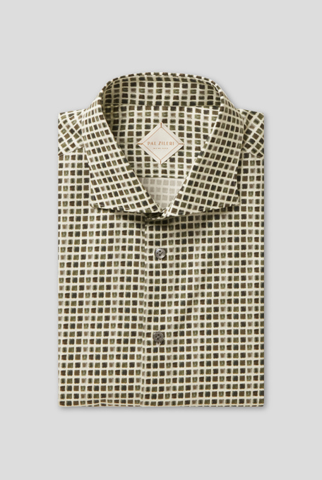 Printed degrad� check shirt - Clothing | Pal Zileri shop online