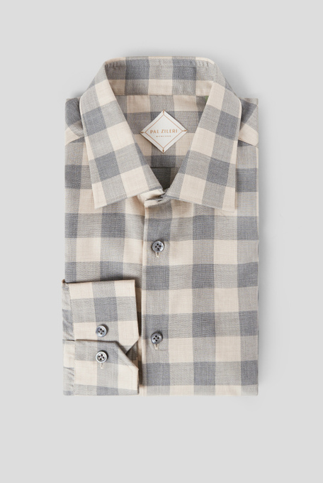 Micro check flanel shirt - Shirts | Pal Zileri shop online