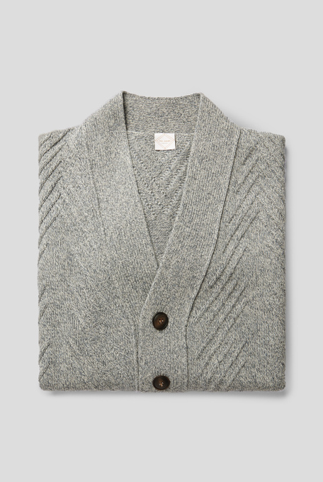 Chunky cardigan in wool and cashmere - Knitwear | Pal Zileri shop online
