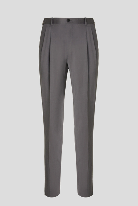 Double pleat stretch wool trousers - sale-accessories | Pal Zileri shop online