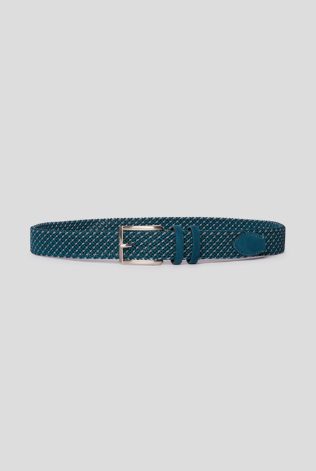 Bicolor elastic braid belt - Leather Goods | Pal Zileri shop online