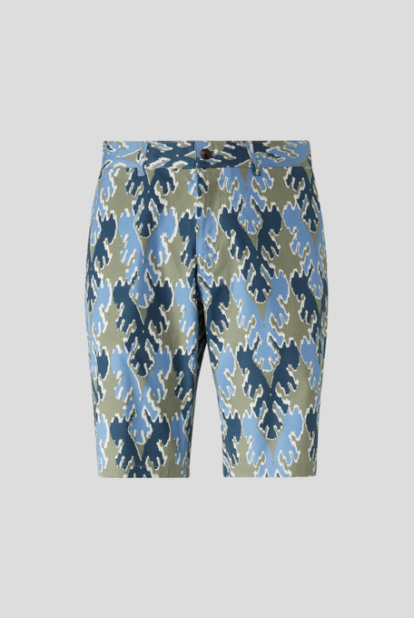 Printed cotton bermuda - Casual trousers | Pal Zileri shop online