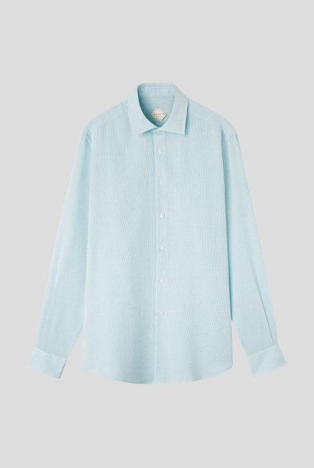 Cotton shirt with microdesign - Shirts | Pal Zileri shop online