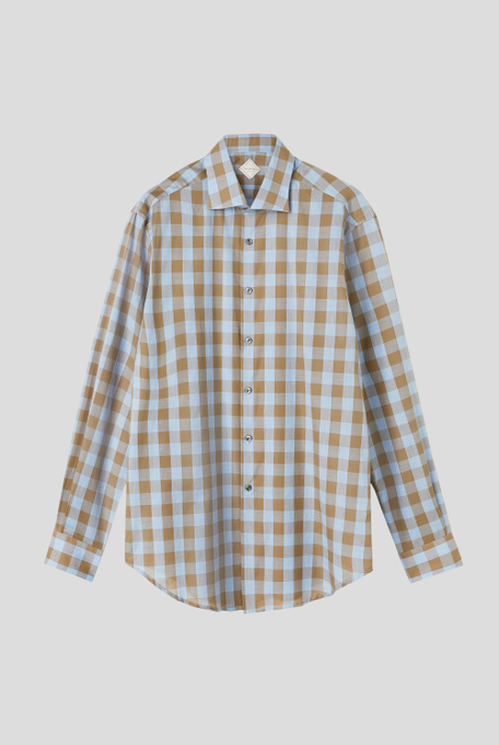 Camicia in cotone stretch a quadri - Camicie | Pal Zileri shop online