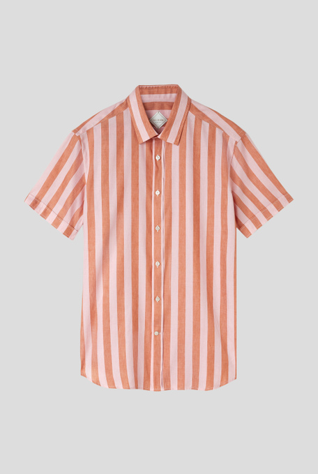 Shirt in cotton and linen - Shirts | Pal Zileri shop online