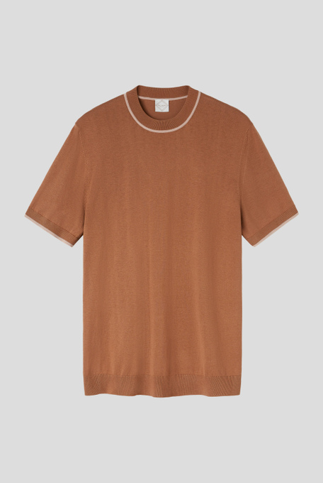 Silk and cotton knitted t-shirt - Clothing | Pal Zileri shop online