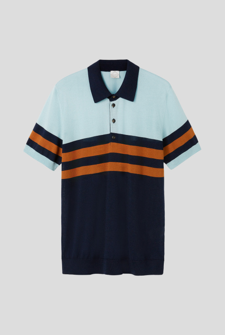 Color block knitted polo - T-Shirts and Polo | Pal Zileri shop online