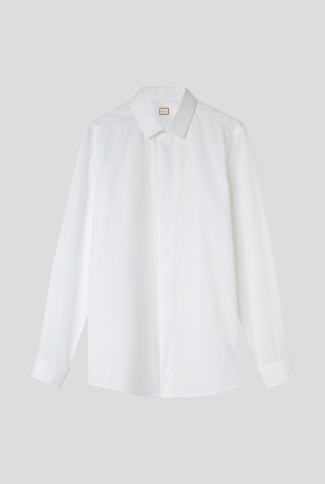 Jacquard cotton shirtwith french cuff - Shirts | Pal Zileri shop online