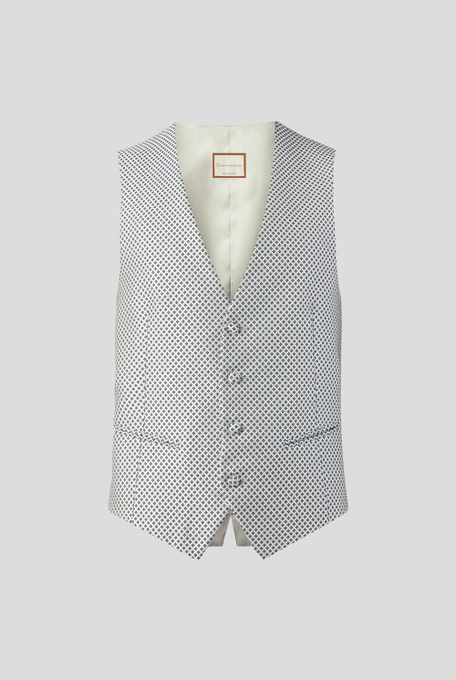 Vest with micro jacquard motif from the line Cerimonia - Blazers | Pal Zileri shop online