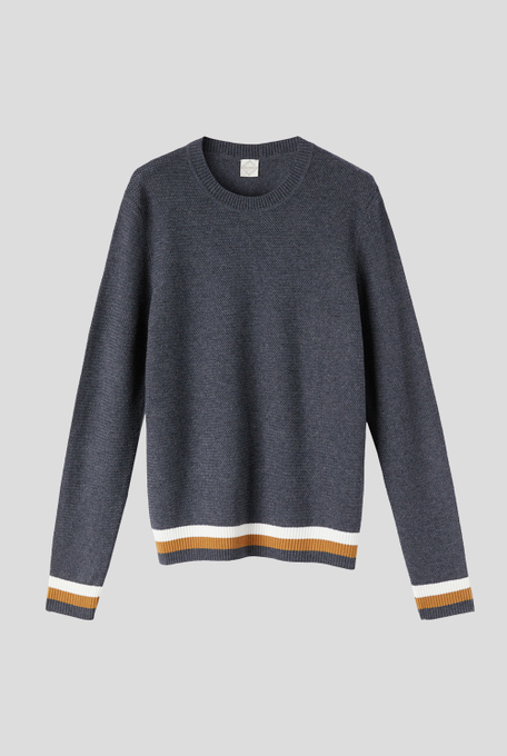 Crewneck with contrasting bands - Sweaters | Pal Zileri shop online