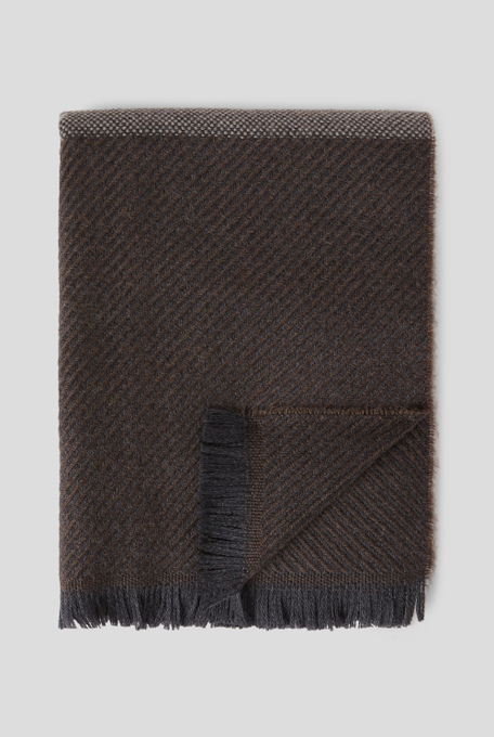 Wool scarf with micro stripes motif - Accessories | Pal Zileri shop online