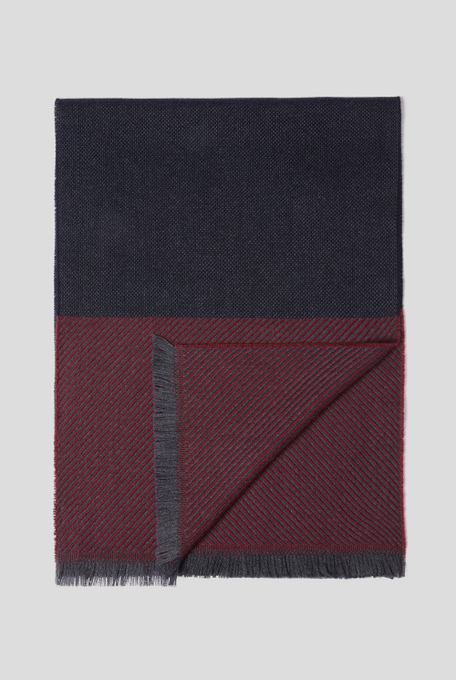 Wool scarf with micro stripes motif - Scarves | Pal Zileri shop online