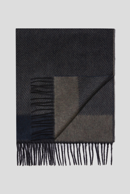 Cashmere scarf with herringbone motif - Scarves | Pal Zileri shop online