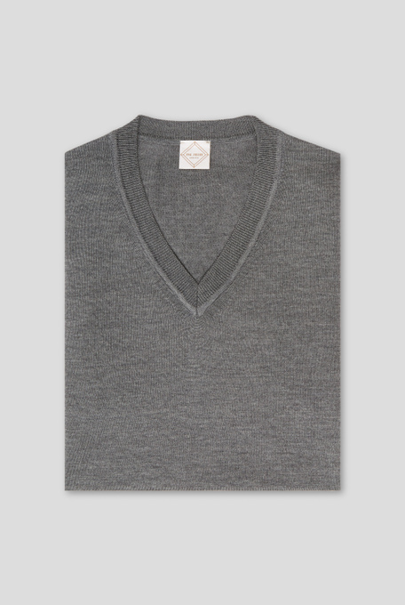 V-neck in pure wool - The Urban Casual | Pal Zileri shop online