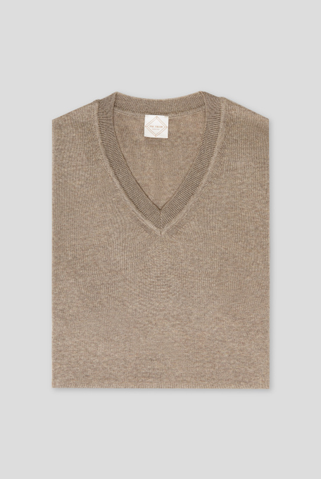 V-neck in pure wool - Sweaters | Pal Zileri shop online