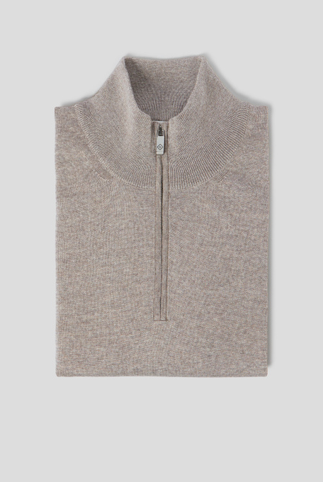 Zipped half-neck sweater - Knitwear | Pal Zileri shop online