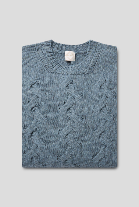 Maglia girocollo in lana intrecciata - The Urban Casual | Pal Zileri shop online
