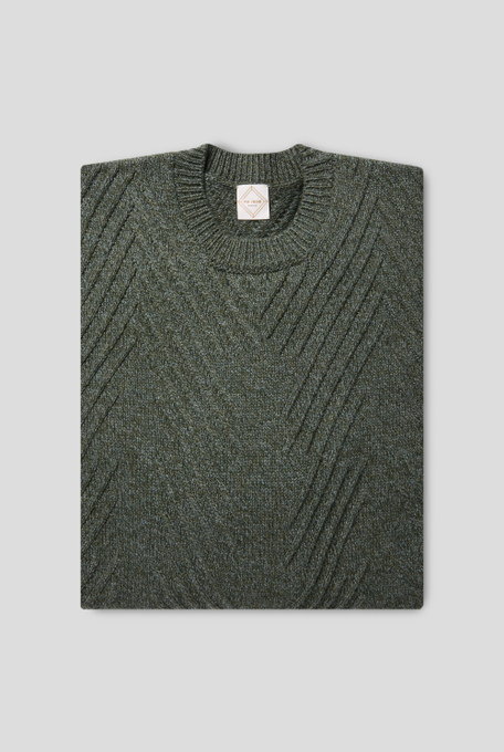 Jacquard chevron crewneck - Sweaters | Pal Zileri shop online