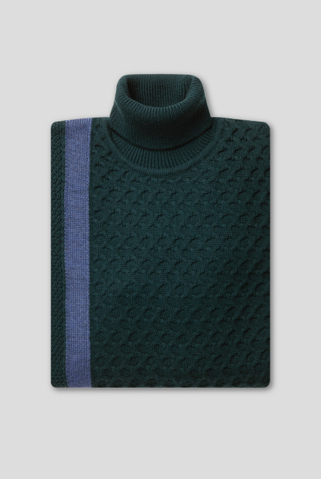 Turtleneck with inlays - Knitwear | Pal Zileri shop online
