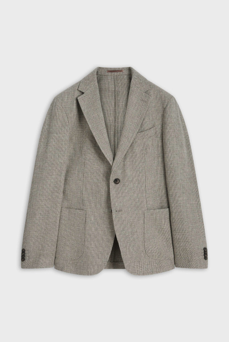 Unlined jacket in wool and linen | Pal Zileri shop online