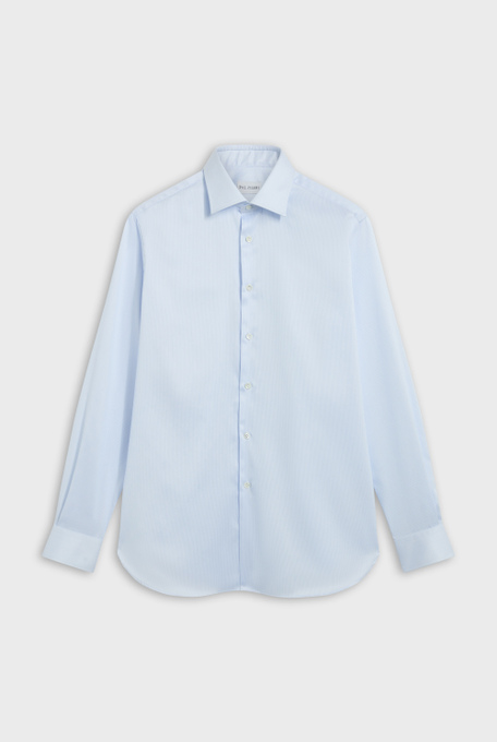Pure cotton shirt Milano collar with micro pattern - Craft attitude | Pal Zileri shop online