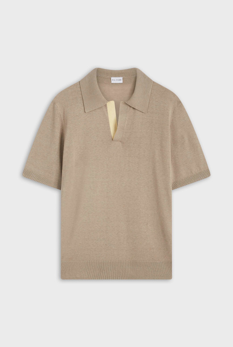 Knitted polo in silk and linen | Pal Zileri shop online