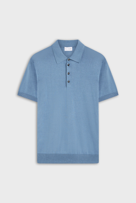 Knitted polo in silk and cotton - Polo | Pal Zileri shop online