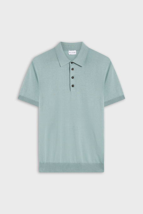 Knitted polo in silk and cotton | Pal Zileri shop online