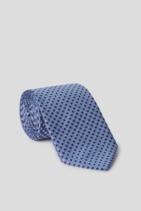 Pal Zileri Silk Geometric Print Tie in Navy Mens Accessories Ties Blue for Men 