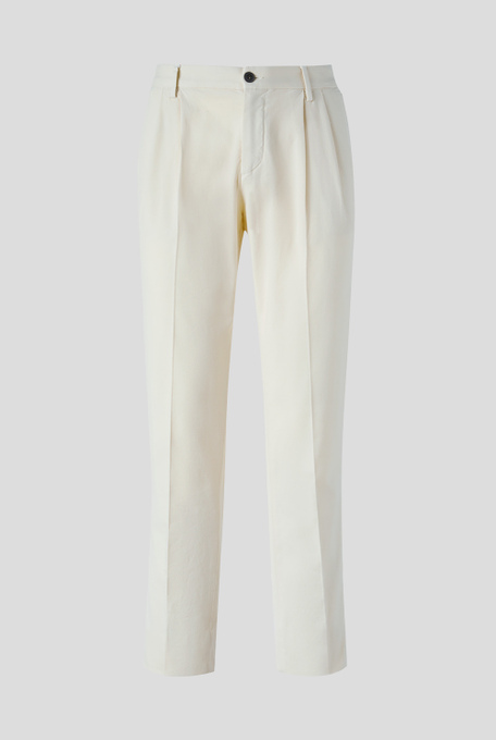 Pantaloni chino con doppia pince slim fit - Pantaloni casual | Pal Zileri shop online