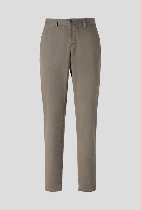 Garment-dyed chino trousers slim fit - Casual trousers | Pal Zileri shop online