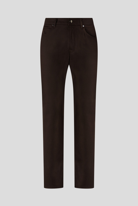 5-pocket trousers in cotton and lyocell - Trousers | Pal Zileri shop online