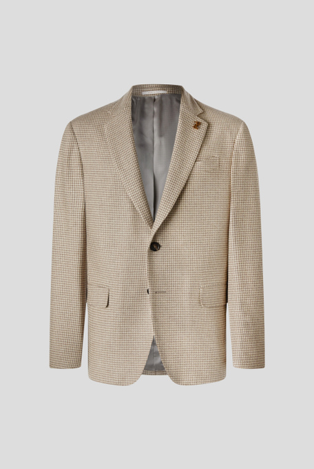 Tailored blazer in pure cashmere with Pied de Poule motif - Suits and blazers | Pal Zileri shop online