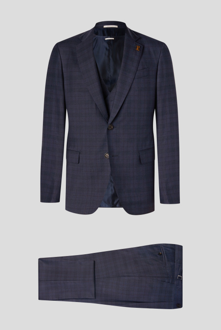 3-piece Tailored suit in 150's wool with Prince of Wales motif - Suits and blazers | Pal Zileri shop online