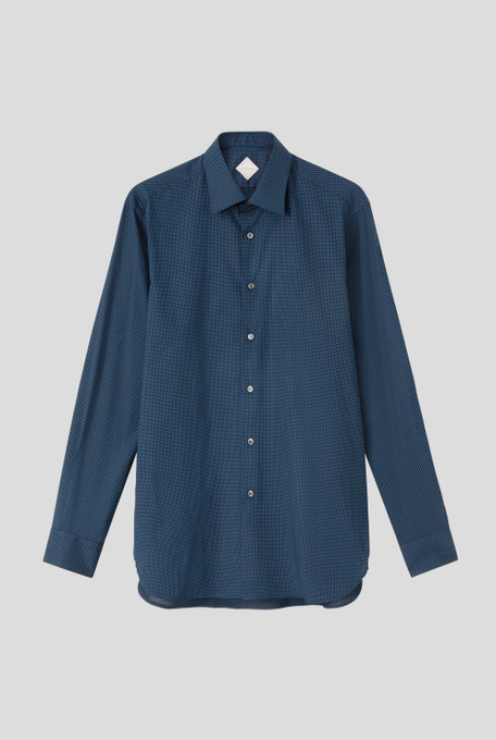 Shirt in cotton with micro-pattern - Shirts | Pal Zileri shop online