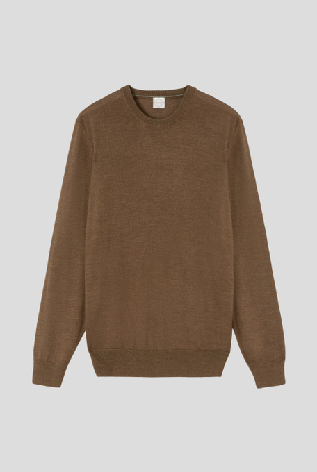 Maglia girocollo basic in lana e seta - Abbigliamento | Pal Zileri shop online