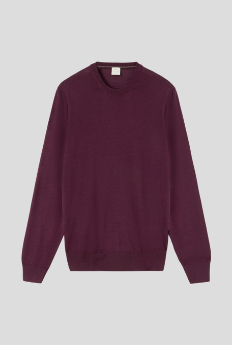 Maglia girocollo basic in lana e seta - Pullover | Pal Zileri shop online